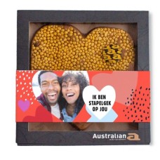 Australian Heart | Caramel sea salt | Crazy about you with your own photo | 220g